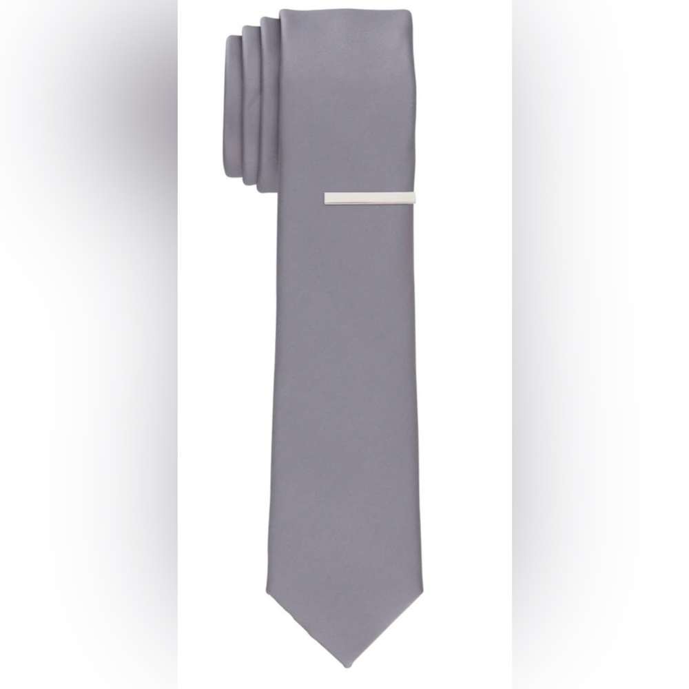 NEW PERRY ELLIS PORTFOLIO SATEEN SLIM TIE